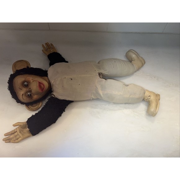 Exercise Gym Partner, Rubber Face Monkey VINTAGE Workout Mascot - Picture 8 of 12